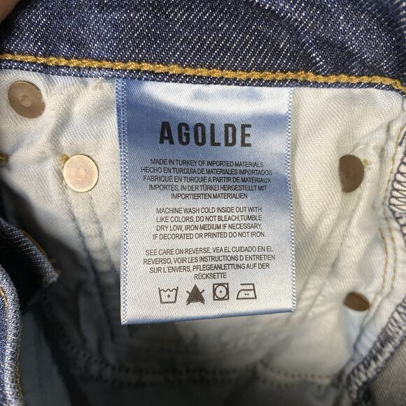 Agolde Boot Cut Jeans Dark Wash Women’s Size 28 Designer Preppy Classic Capsule - Picture 8 of 11